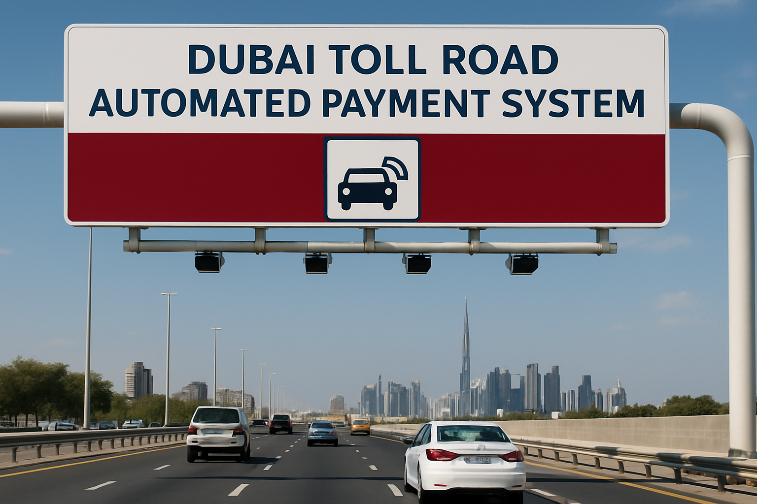 Dubai toll road automated payment system